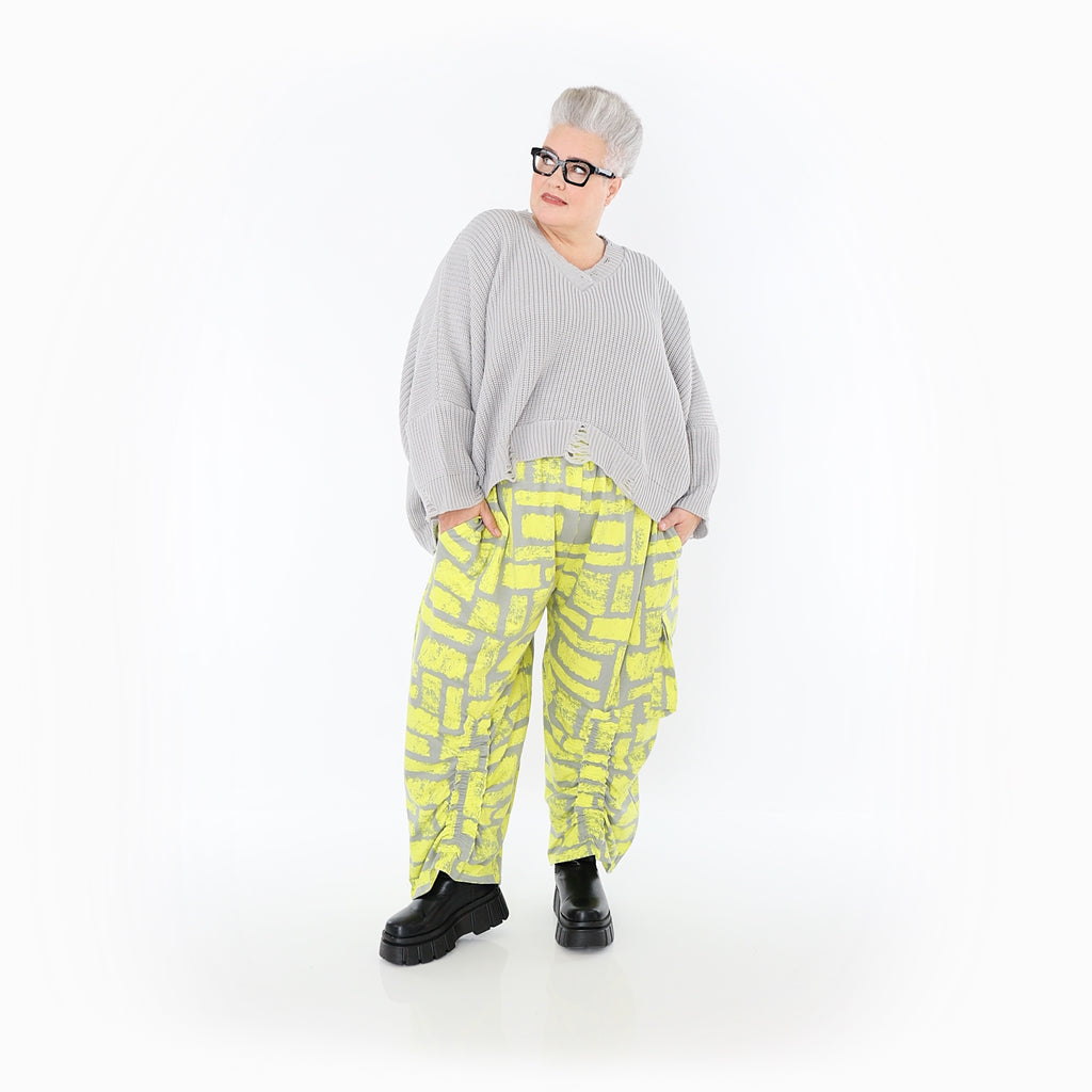 AKH Fashion · Hose · Limello · 7181 · Gelb/Grau