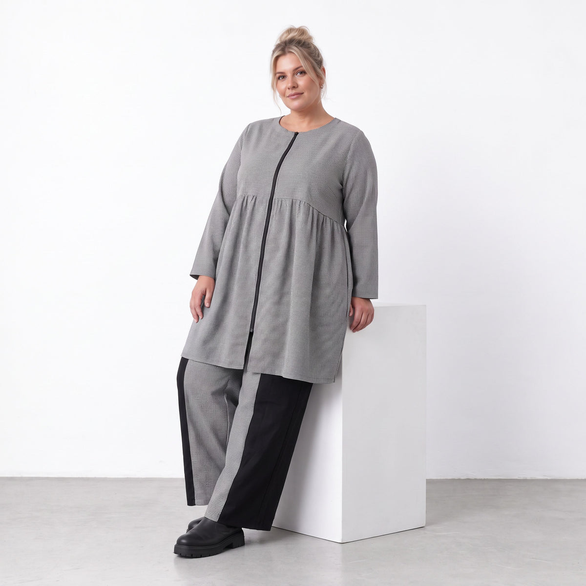 AKH Premium · Blouse · CityCheck · 7276 · UrbanCheck