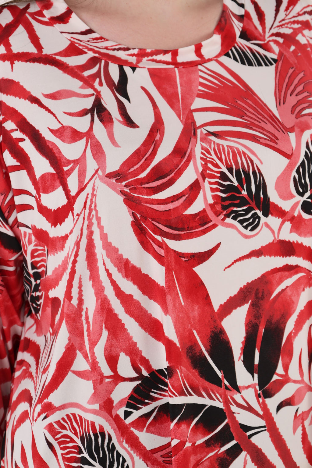 Papita Shirt 7042, Weiß-Rot-Schwarz