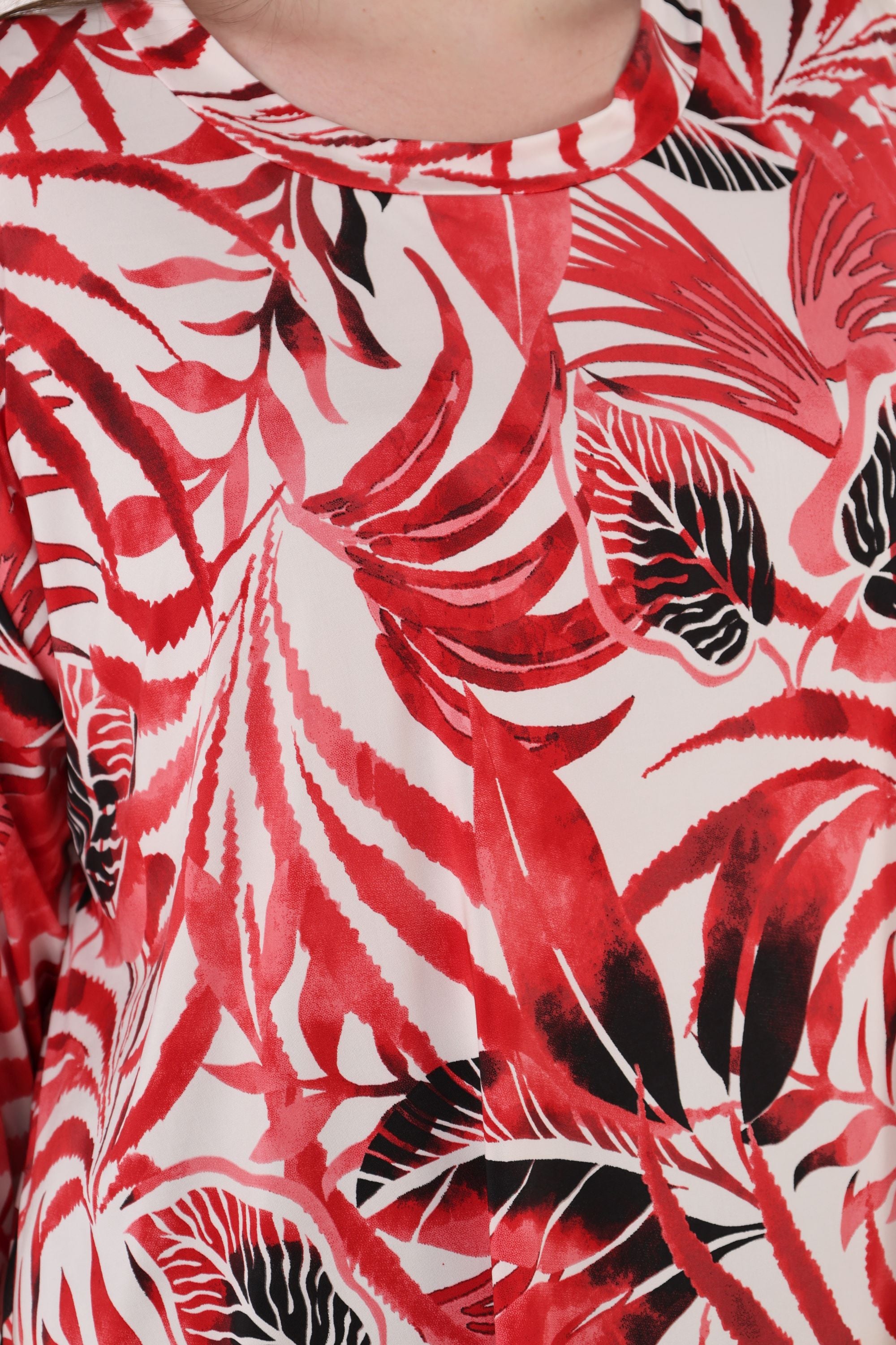 Papita Shirt 7042, Weiß-Rot-Schwarz