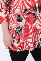Papita Shirt 7042, Weiß-Rot-Schwarz