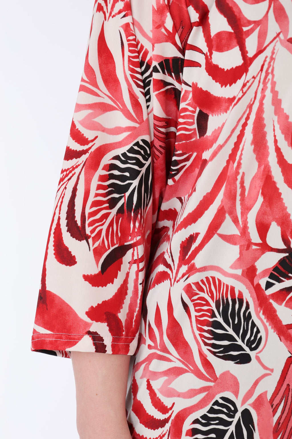 Papita Shirt 7042, Weiß-Rot-Schwarz