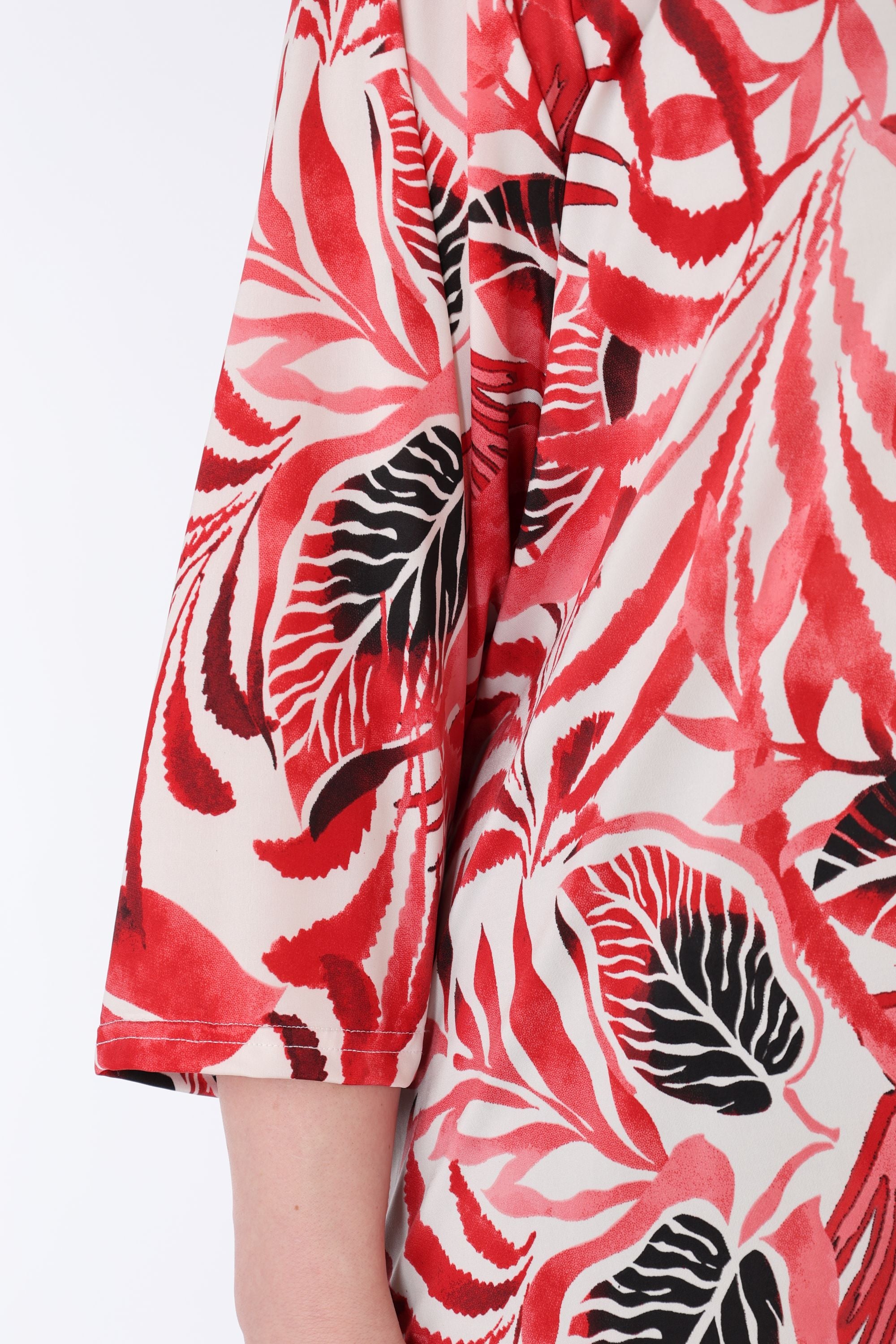 Papita Shirt 7042, Weiß-Rot-Schwarz