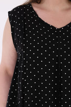AKH Premium 2288 Kleid, Schwarz-Weiß