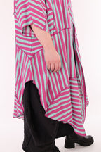 AKH Fashion 7199 Mantel, Fuchsia-Mint