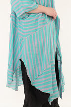 AKH Fashion 7199 Mantel, Grün-Flieder