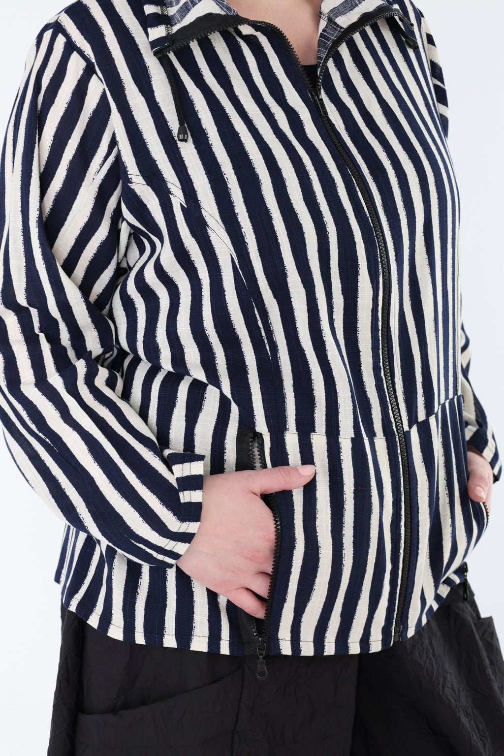 AKH Fashion 7192 Jacke, Marine-Weiß