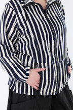 AKH Fashion 7192 Jacke, Marine-Weiß