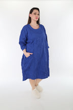 AKH Premium Kleid 7016 Crushed, Royalblau