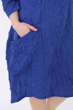 AKH Premium Kleid 7016 Crushed, Royalblau
