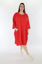 AKH Premium Kleid 7016 Crushed, Rot
