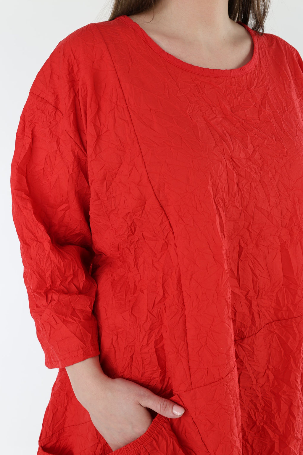 AKH Premium Kleid 7016 Crushed, Rot