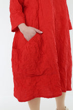 AKH Premium Kleid 7016 Crushed, Rot