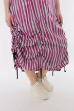 AKH Fashion 7201 Kleid, Fuchsia-Mint
