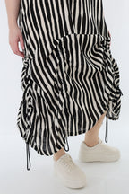 AKH Fashion 7201 Kleid, Schwarz-Weiß