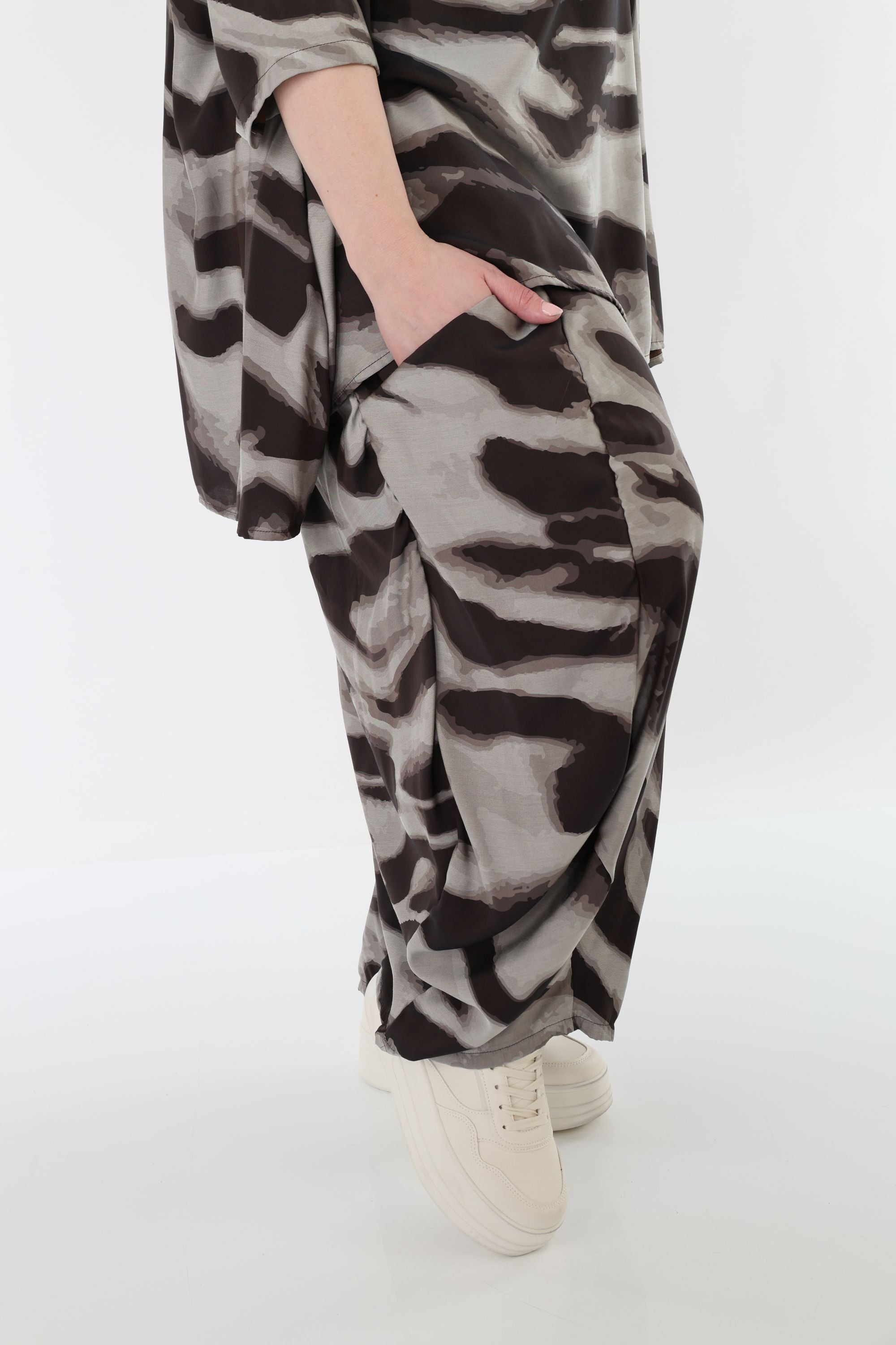 AKH Fashion 8069 Hose, Grau-Braun