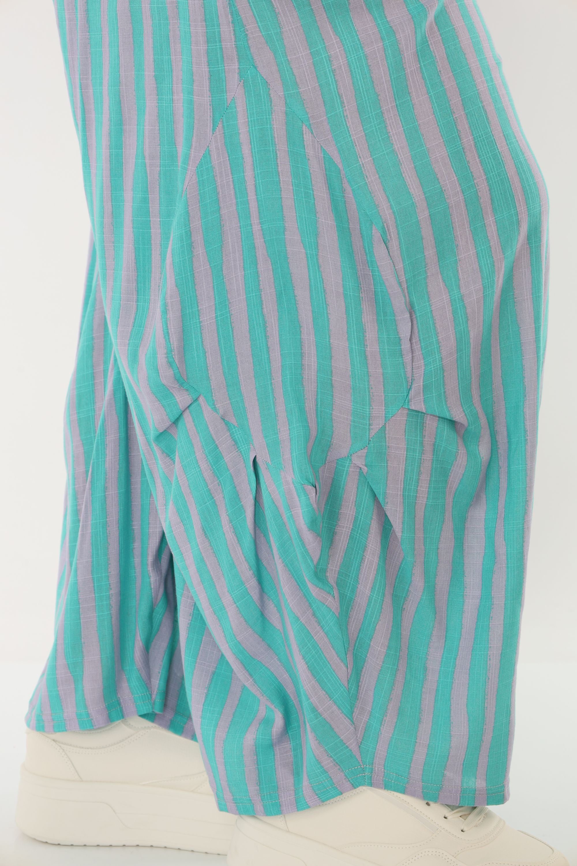 AKH Fashion 6631 Hose, Grün-Flieder