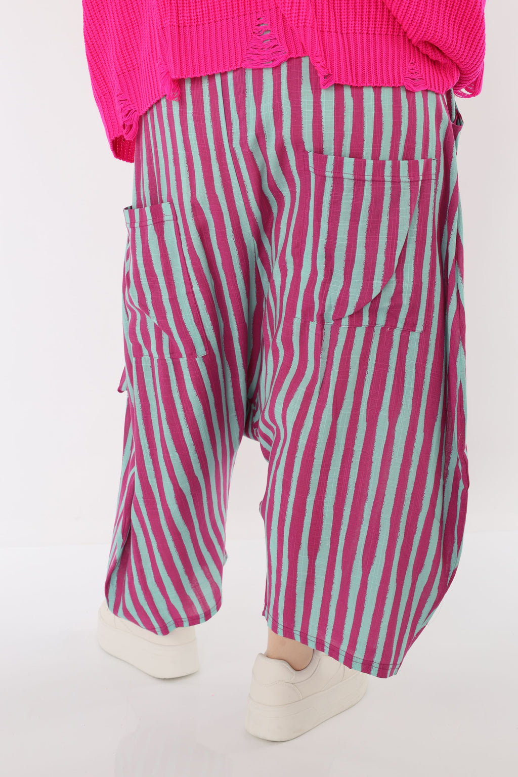 AKH Fashion 7196 Hose, Fuchsia-Mint