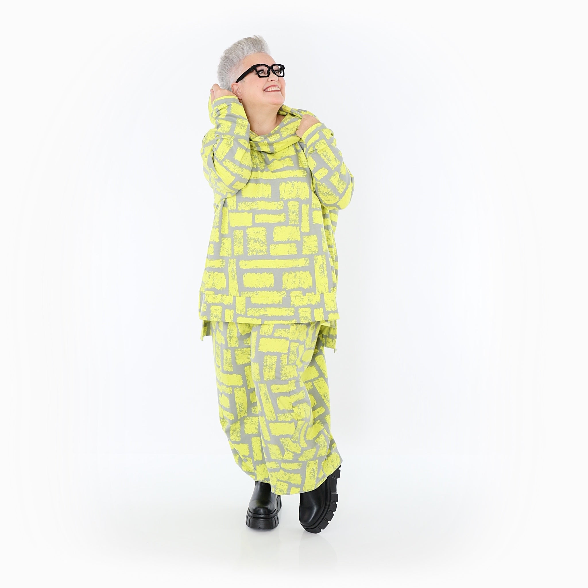 AKH Fashion · Hose · Limello · 8069 · Gelb/Grau