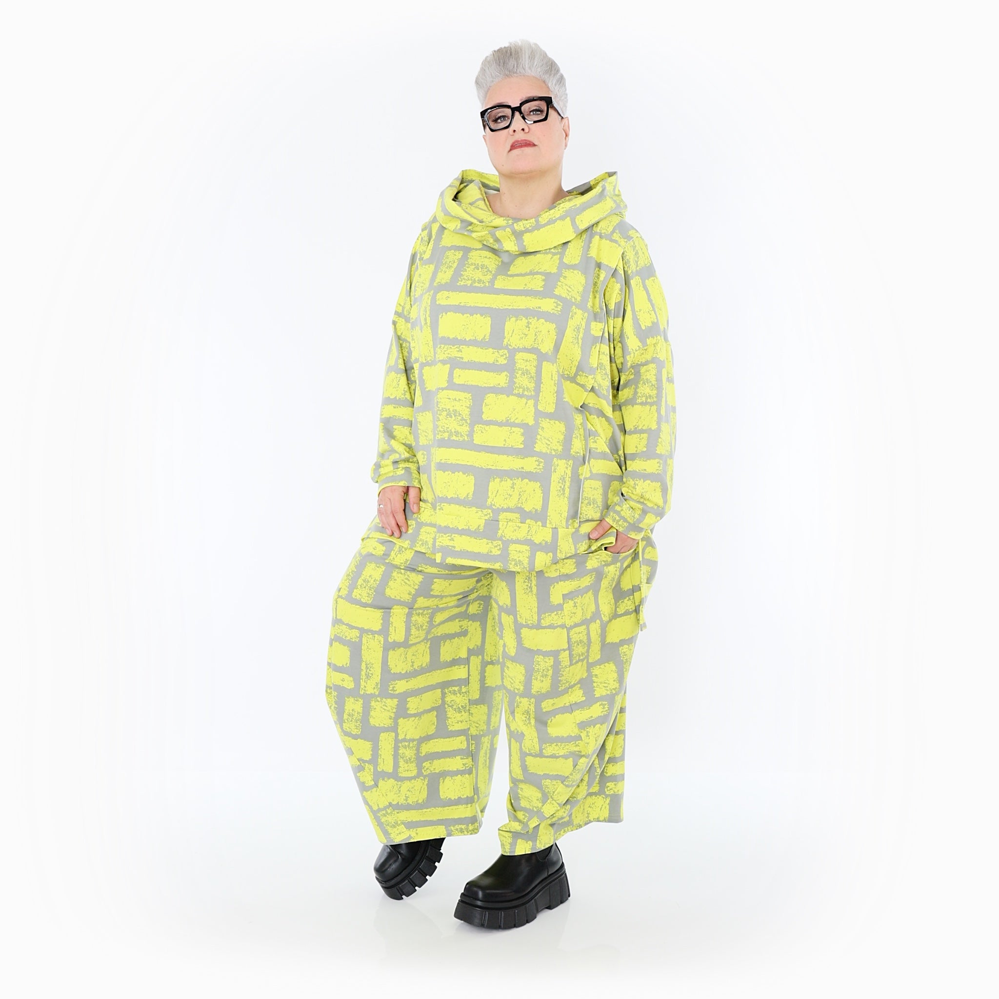 AKH Fashion · Hose · Limello · 8069 · Gelb/Grau