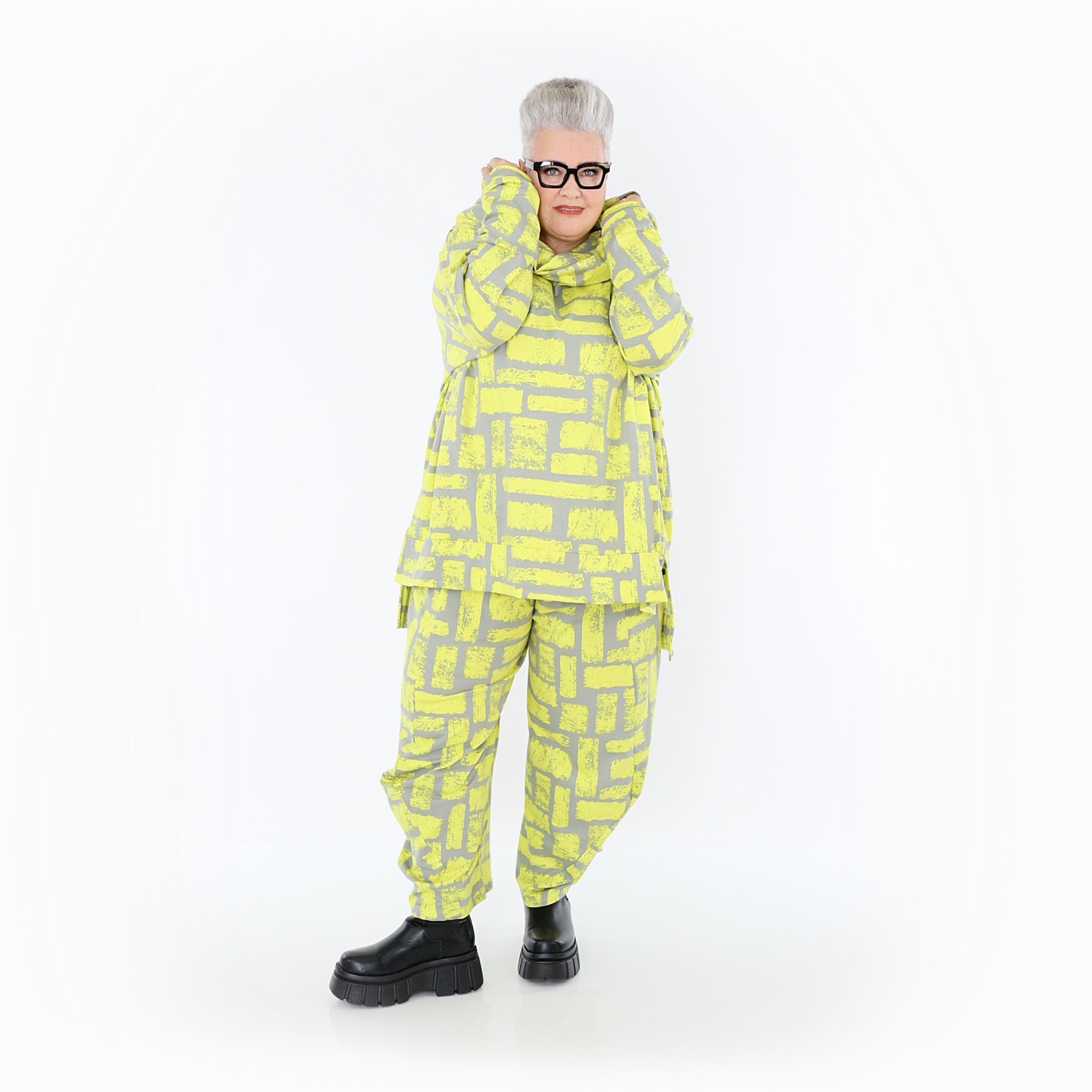 AKH Fashion · Hose · Limello · 8069 · Gelb/Grau