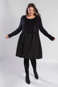 Pomme Rouge Kleid A816, Schwarz