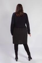 Pomme Rouge Kleid A816, Schwarz