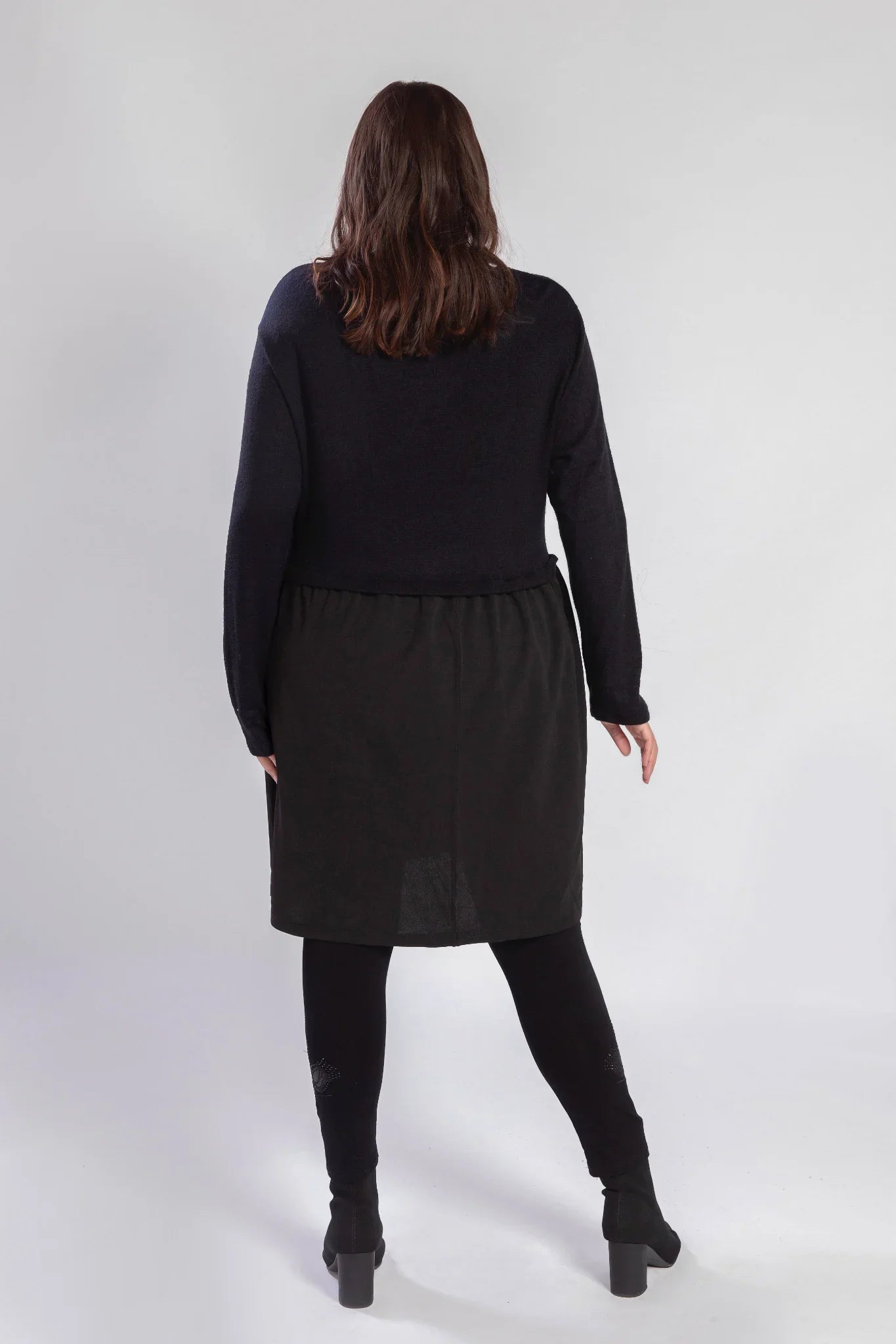 Pomme Rouge Kleid A816, Schwarz