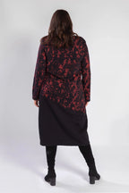 PMR A829 Dress, Black-Red