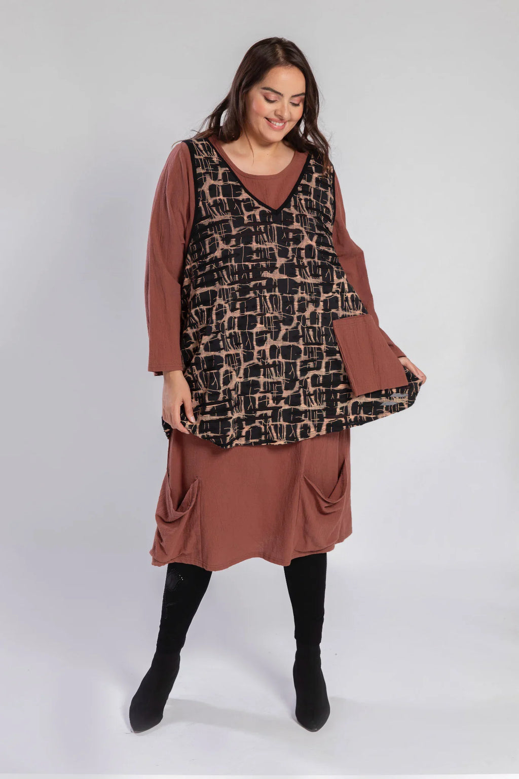 Pomme Rouge Top A830, Schoko/Schwarz