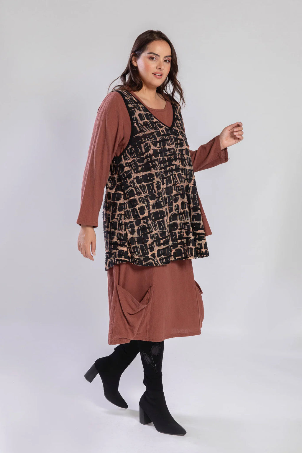 Pomme Rouge Top A830, Schoko/Schwarz