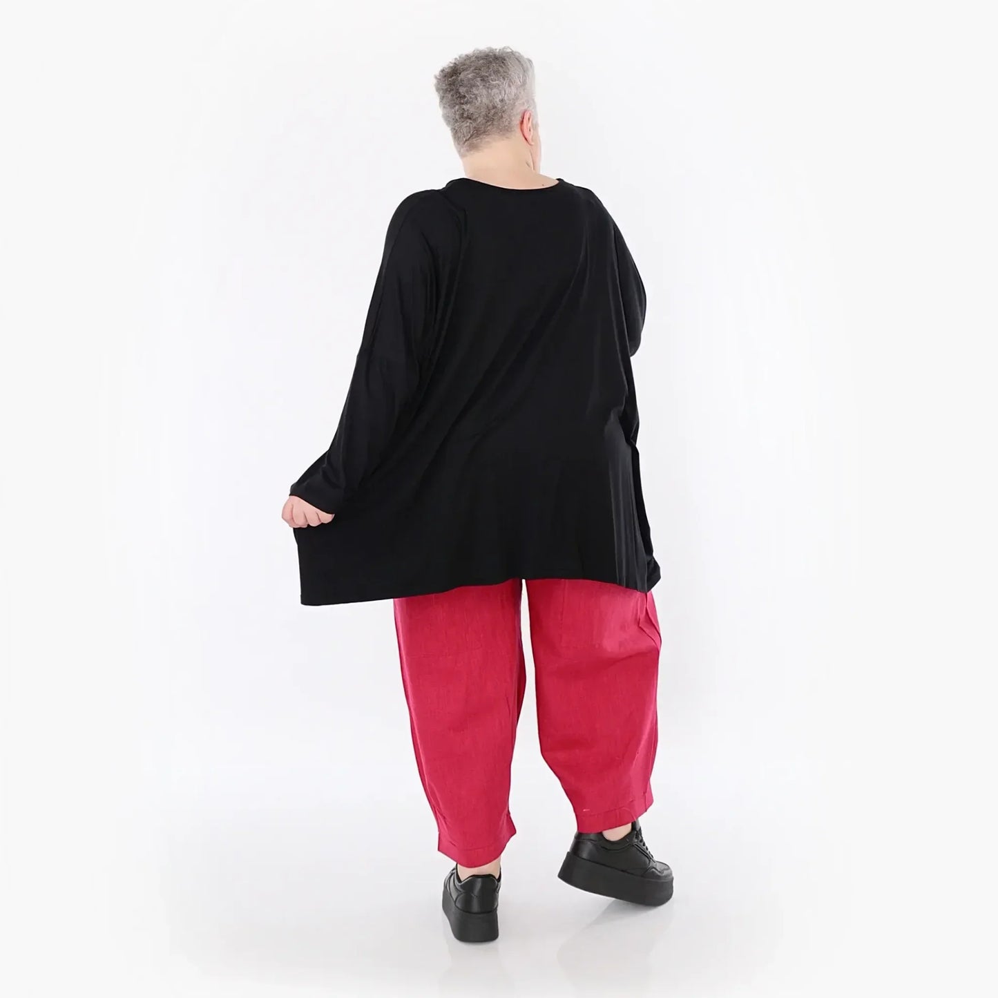 AKH Fashion 6648 Big Shirt, Schwarz