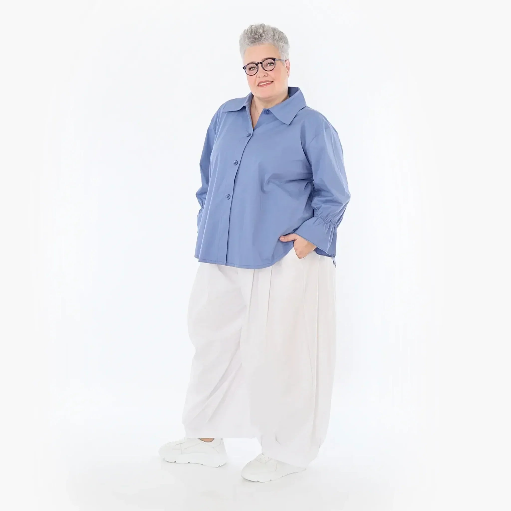 Pantalon AKH Fashion 7032, blanc