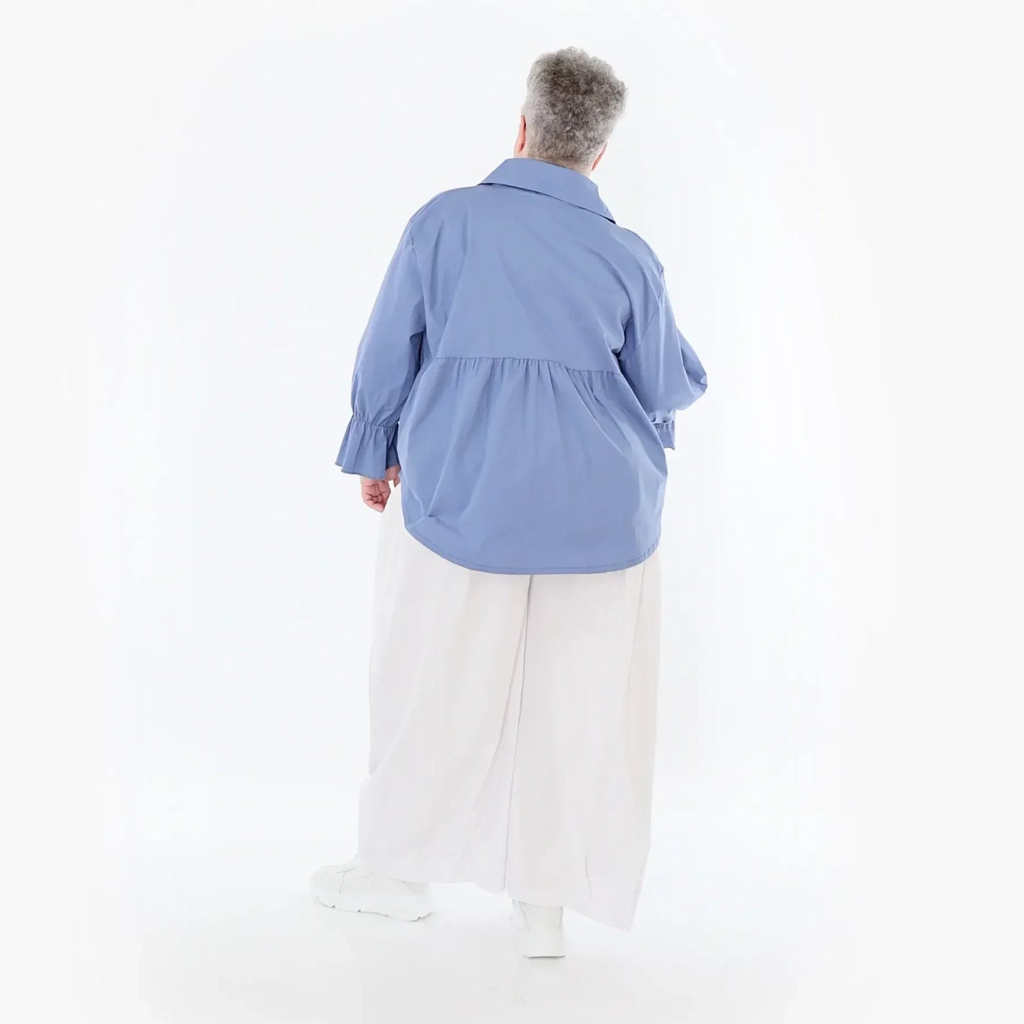 AKH Fashion 7062 Bluse, Azurblau