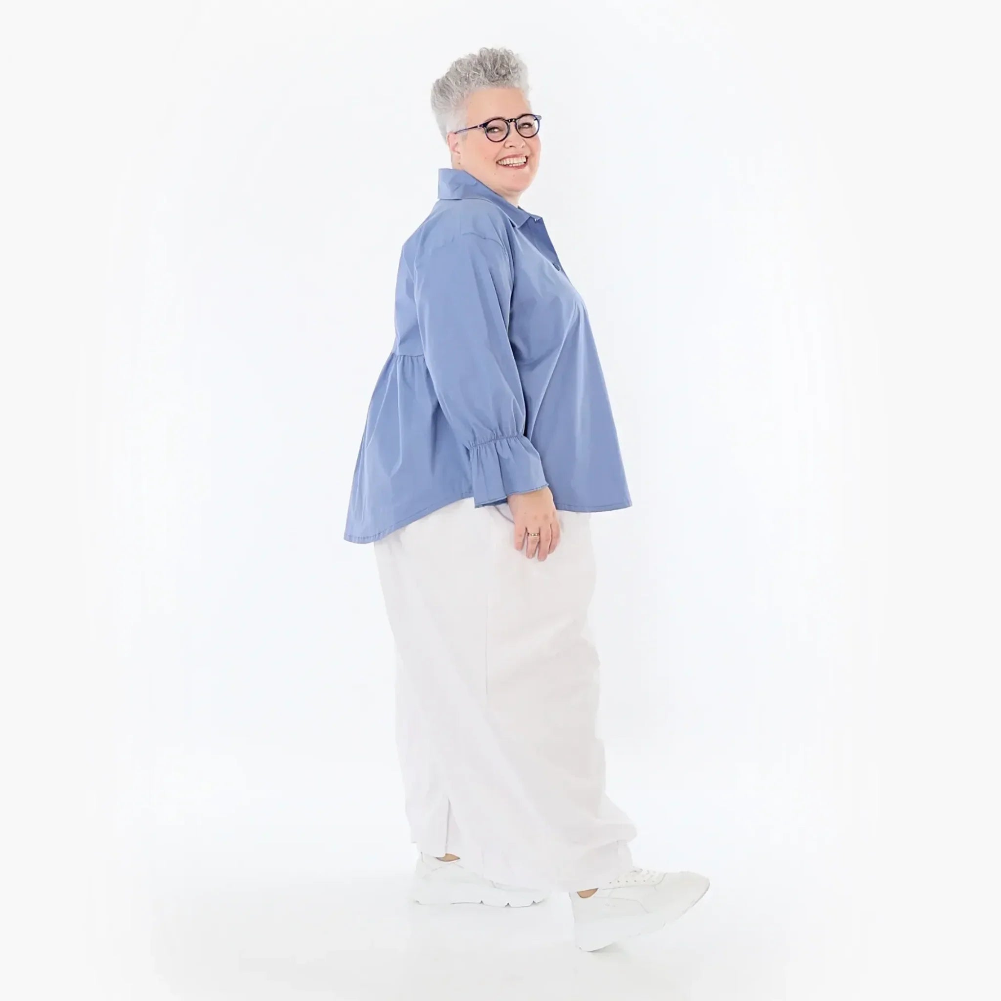 AKH Fashion Bluse 7062 Celestia, Azurblau