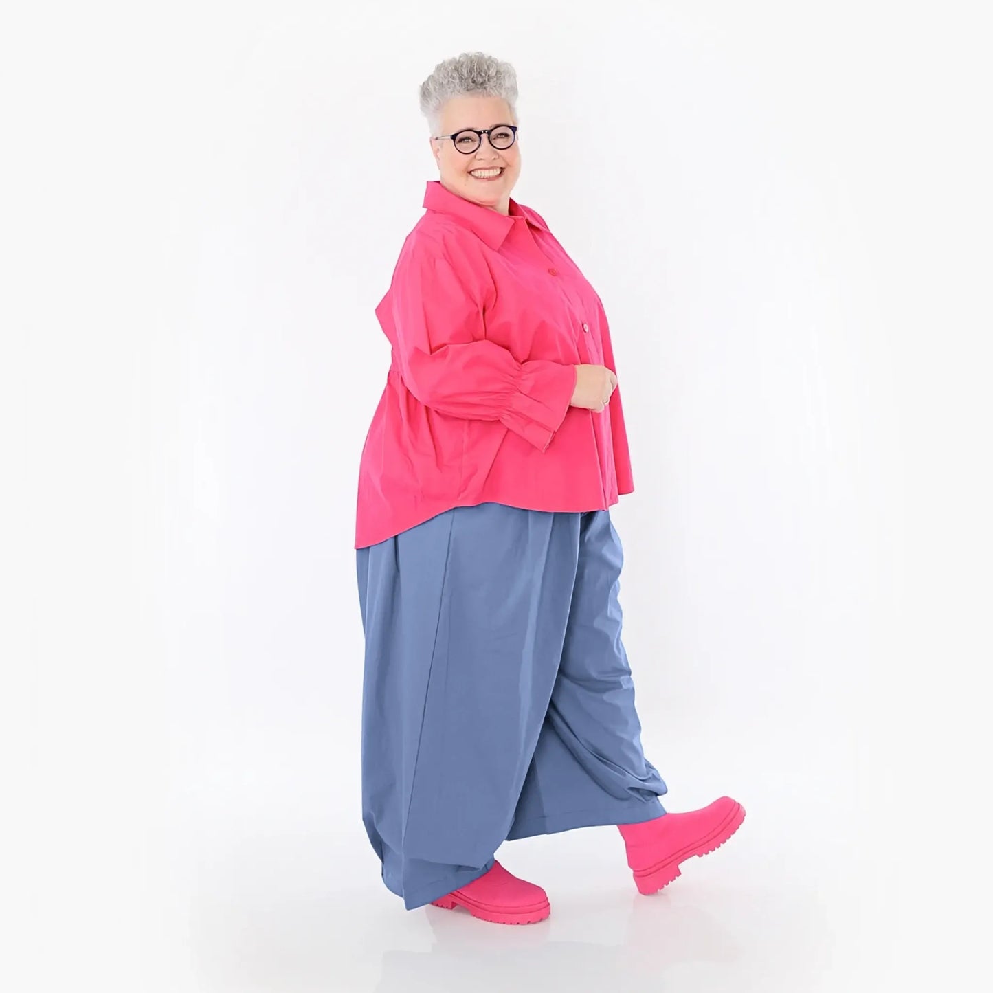 AKH Fashion 7062 Bluse, Fuchsia