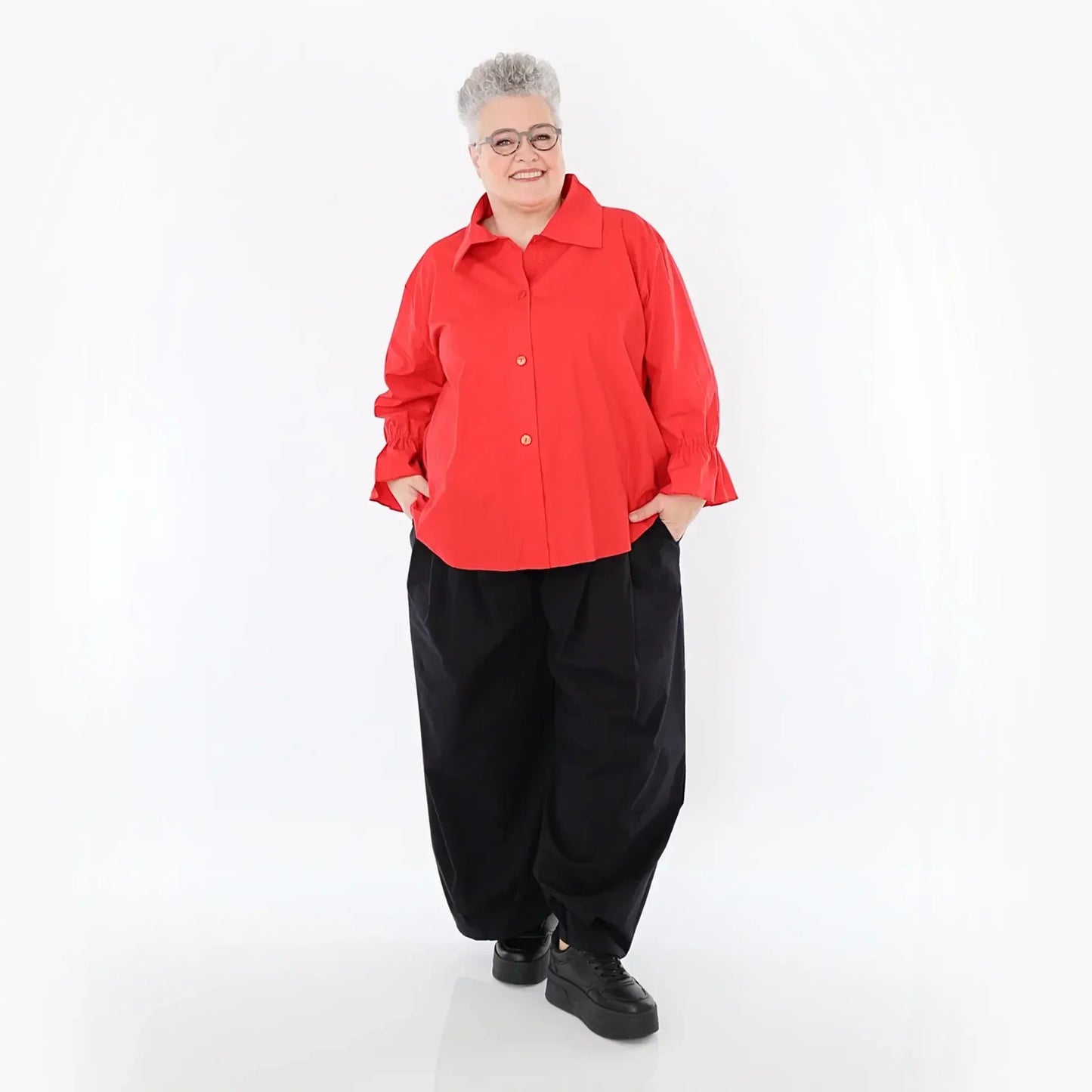 AKH Fashion 7062 Bluse, Rot