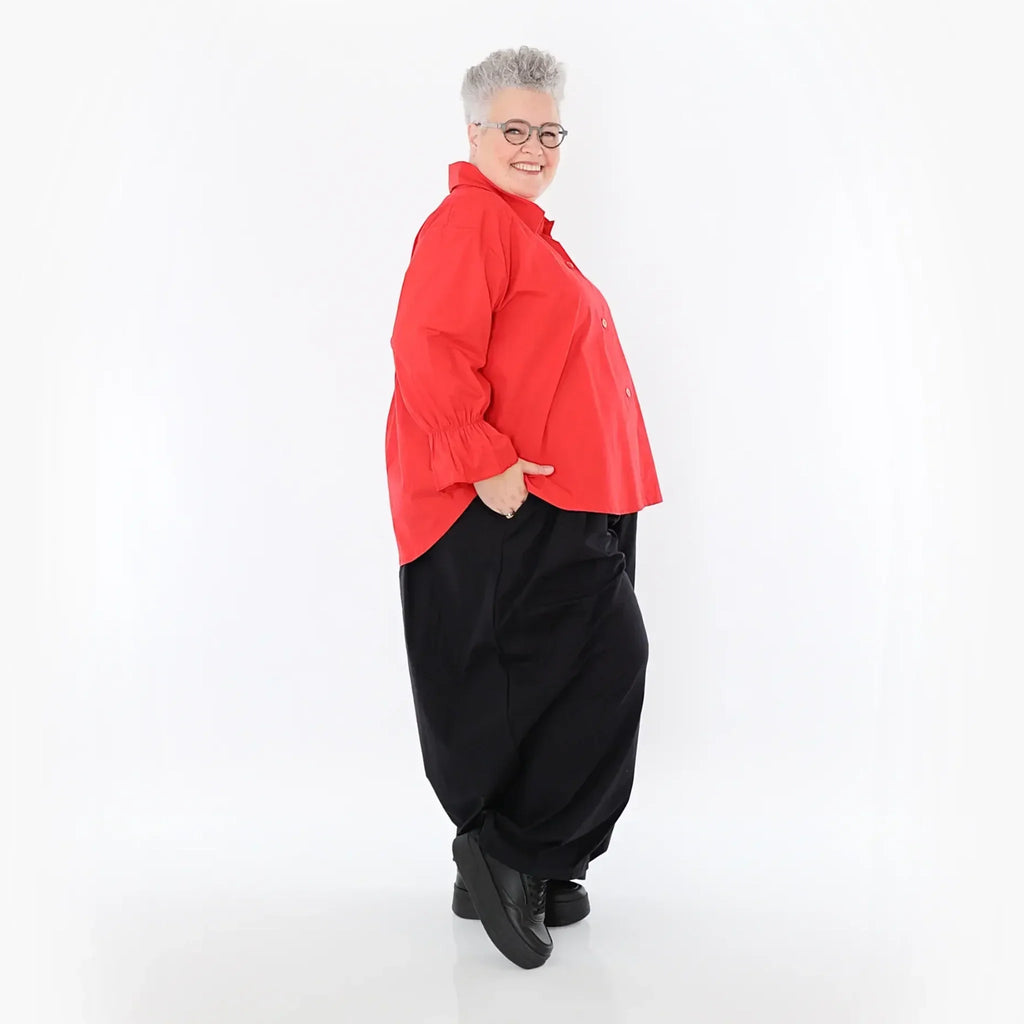 Chemisier AKH Fashion 7062, rouge