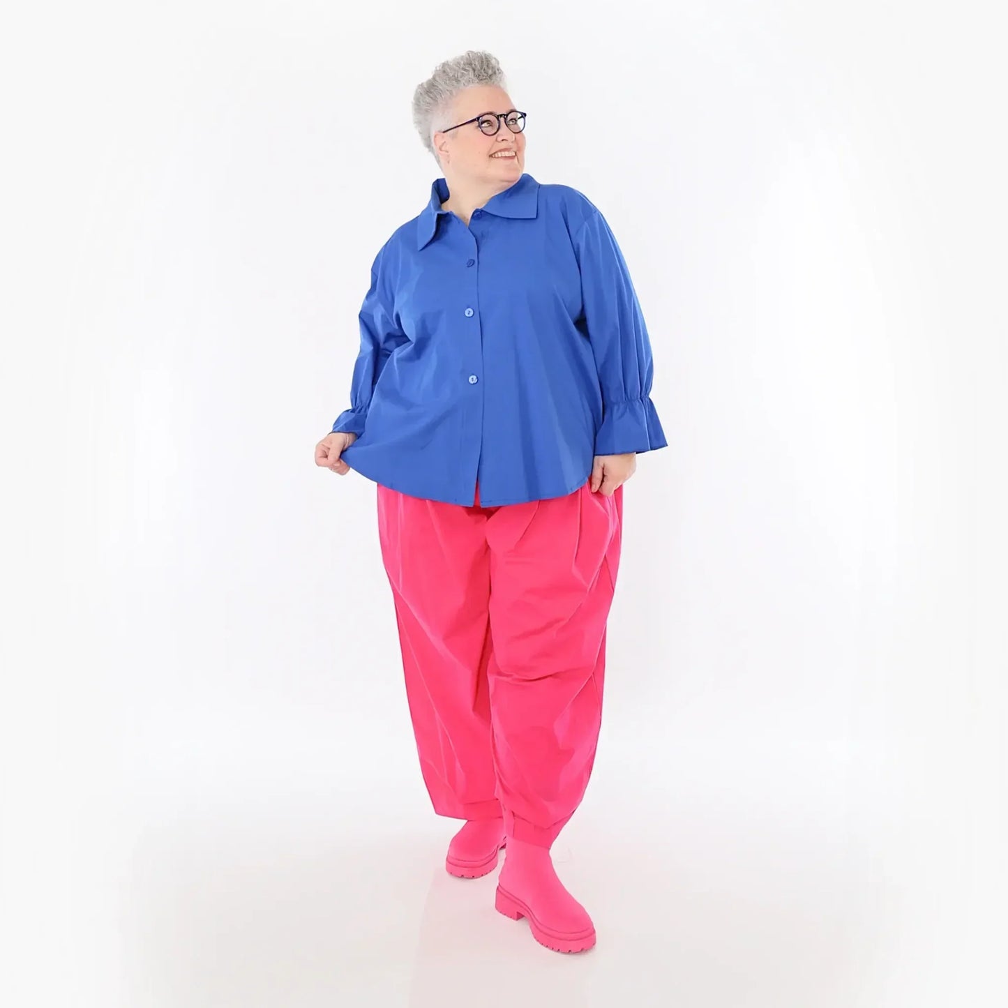 AKH Fashion 7062 Bluse, Royalblau