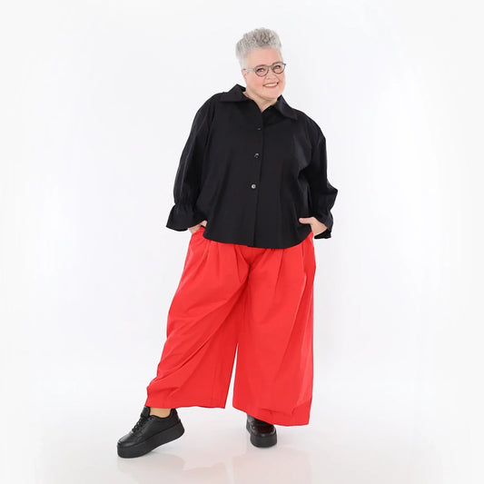 AKH Fashion 7062 Bluse, Schwarz