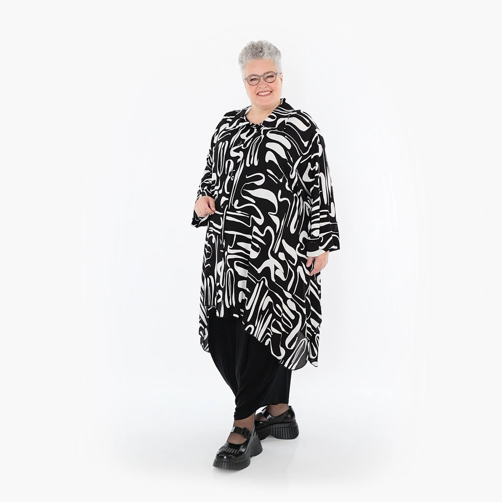 AKH Fashion Jacket 6917 LiquidLines, Black/White