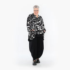 AKH Fashion 6939 Jacket, Black and White