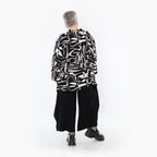AKH Fashion 6939 Jacket, Black and White