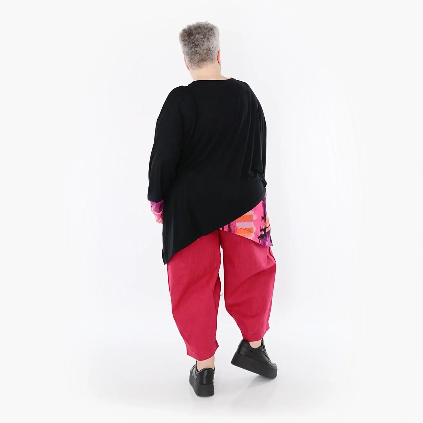 AKH Fashion 7013 Big Shirt, Schwarz-Multi