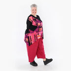 AKH Fashion Shirt 7013 Aquarell, Schwarz/Multi
