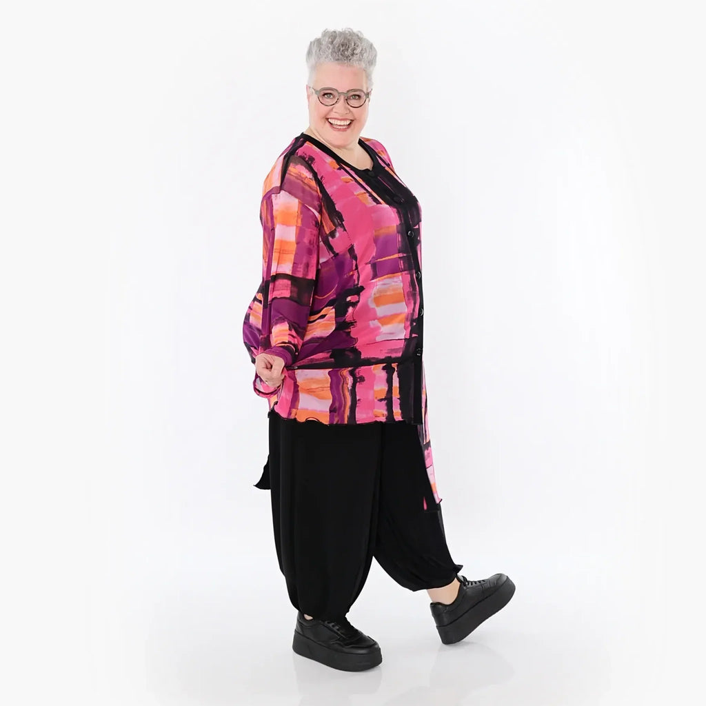 AKH Fashion Bluse 7101 Aquarell, Multicolor