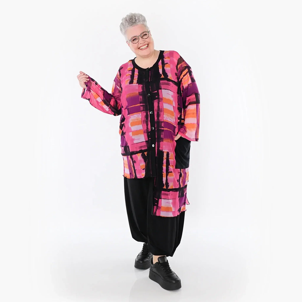 AKH Fashion Bluse 7101 Aquarell, Multicolor