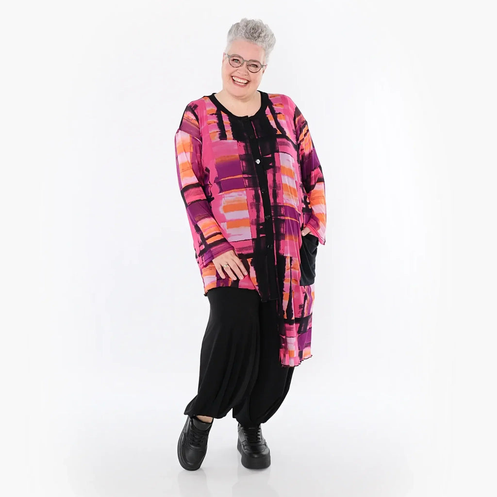 AKH Fashion Bluse 7101 Aquarell, Multicolor