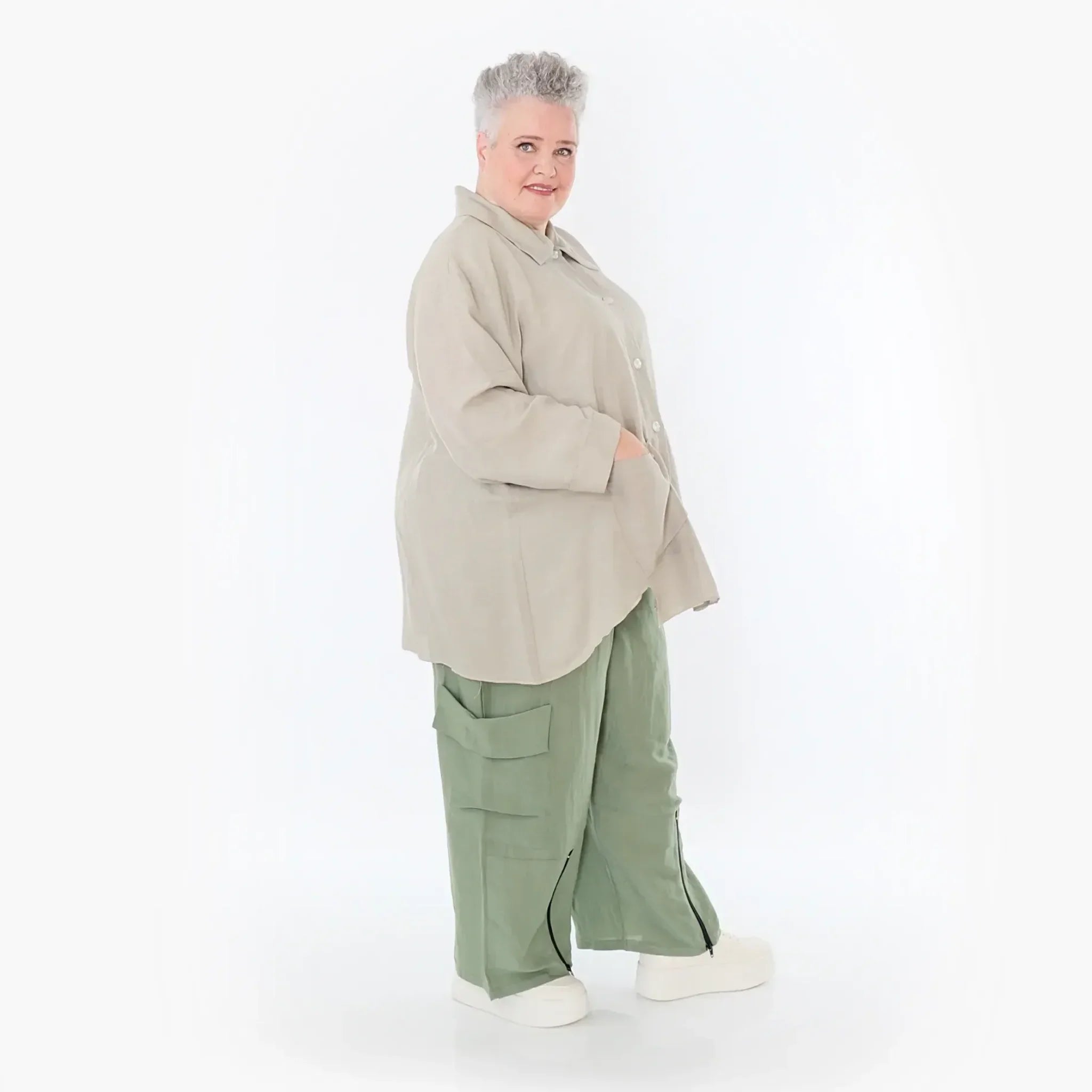AKH Fashion Hose 7076 Christina, Khaki