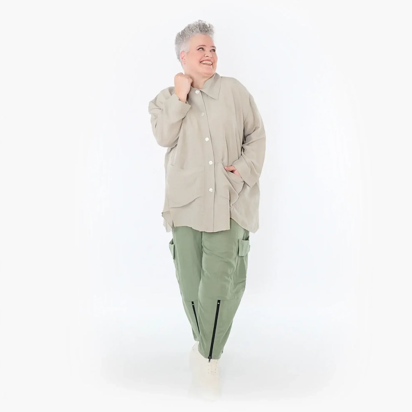 AKH Fashion 7076 Hose, Khaki